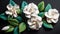 Gardenia Blooms in Plasticine