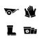 Gardening Grower Tools. Simple Related Vector Icons