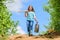 Gardening guide for beginners. Gardening tips. Spring gardening. Girl child hold shovel watering can. Spring gardening