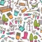 Gardening Seamless Pattern