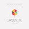 Gardening service brand mark graphic sample.