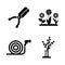 Gardening. Simple Related Vector Icons