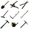 Gardening tool set