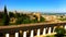 Gardens of Alhambra palace and fortress complex located in Granada