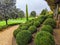 Gardens of Ambroise castel. Chaumont Castel in Loire Valley, France