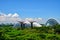 Gardens by the Bay, Bay Area, Singapore, Asia. Park with Domes and Supertrees.