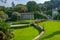 Gardens of the Miramare palace in Trieste, Italy