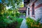 Gardens outside the Katharine Seymour Day House, in Hartford, Co