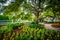 Gardens at Prescott Park, in Portsmouth, New Hampshire.