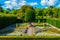 Gardens of St. Fagans Castle near Welsh capital Cardiff