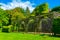 Gardens of St. Fagans Castle near Welsh capital Cardiff