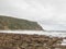 Gardenstown village and beach, near Banff. Aberdeenshire, Scotland, UK