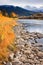 Gardiner River in fall, Montana.