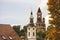 Gardos Tower and orthodox church in Zemun,Serbia