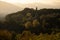 Garfagnana region, Tuscany. Autumn colours at sunset