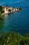 Gargnano village lakeshore, Lake - lago - Garda, Lombardy, Italy