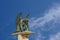 Gargoyle of bridge kingdom. Valencia. Spain