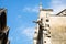 gargoyle on facade of church in Troyes city