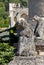 A gargoyle in the garden of Chateau des Milandes