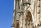 Gargoyles on the facade of Saint-Etienne cathedral in Bourges,