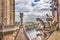 Gargoyles Statue Roof Notre Dame Church Before Fire Paris France