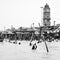 Garh Mukteshwar, UP, India - June 11 2022 - People are taking holy dip on the occasion of Nirjala Ekadashi, A view of Garh Ganga