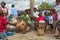 Garifuna boys playing the drums in Sambo Creek Honduras