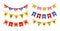 Garland bunting Canada Day party flag set festoon