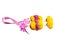 Garlands Of Flowers on the white background with space for put text
