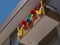 Garlands hang from balconies in Portugal to commemorate Portugal`s Saints day