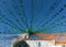 Garlands, street decorations at Madeira Wine Festival in Estreito de Camara de Lobos, Madeira,