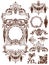 Garlands and swags ornament design elements