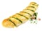 Garlic Bread - Fast Food on white Background