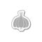 Garlic doodle sticker icon
