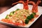 Garlic fans steamed lobster