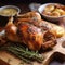 Garlic herb butter roast chicken 1