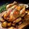 Garlic herb butter roast chicken 2