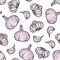 Garlic seamless pattern