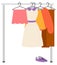 Garment Retail, Wardrobe Sale, Clothes Sell Vector
