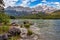 Garmisch Partenkirchen Germany, Zugspitze peak and Alps mountain with Eibsee lake