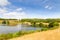 Garn Lakes Local Nature reserve in Blaenavon, Wales, UK