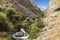 Garni basalt gorge along the Azat river in Armenia in Kotayk district,