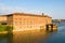 Garonne river and historic building