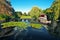 Garten der Welt (Garden of world): Berlin, japanese red lake house