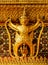 Garuda bird in gold, decoration of kings palace Bangkok, Thailand