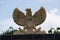 Garuda Pancasila (Indonesian five principles) with a natural background