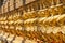 Garudas and nagas on external decorations of the Ubosoth, Wat Phra Kaew temple, Grand Palace, Bangkok, Thailand