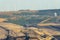 Garzweiler, Germany: Coal opencast mine with giant excavator in the pit