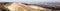 GARZWEILER, GERMANY - FEBRUARY 14, 2018: : Huge Panorama of Brown Coal Opencast Mining Field