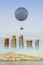 Gas Balloon, Stakes of Coins and Seascape